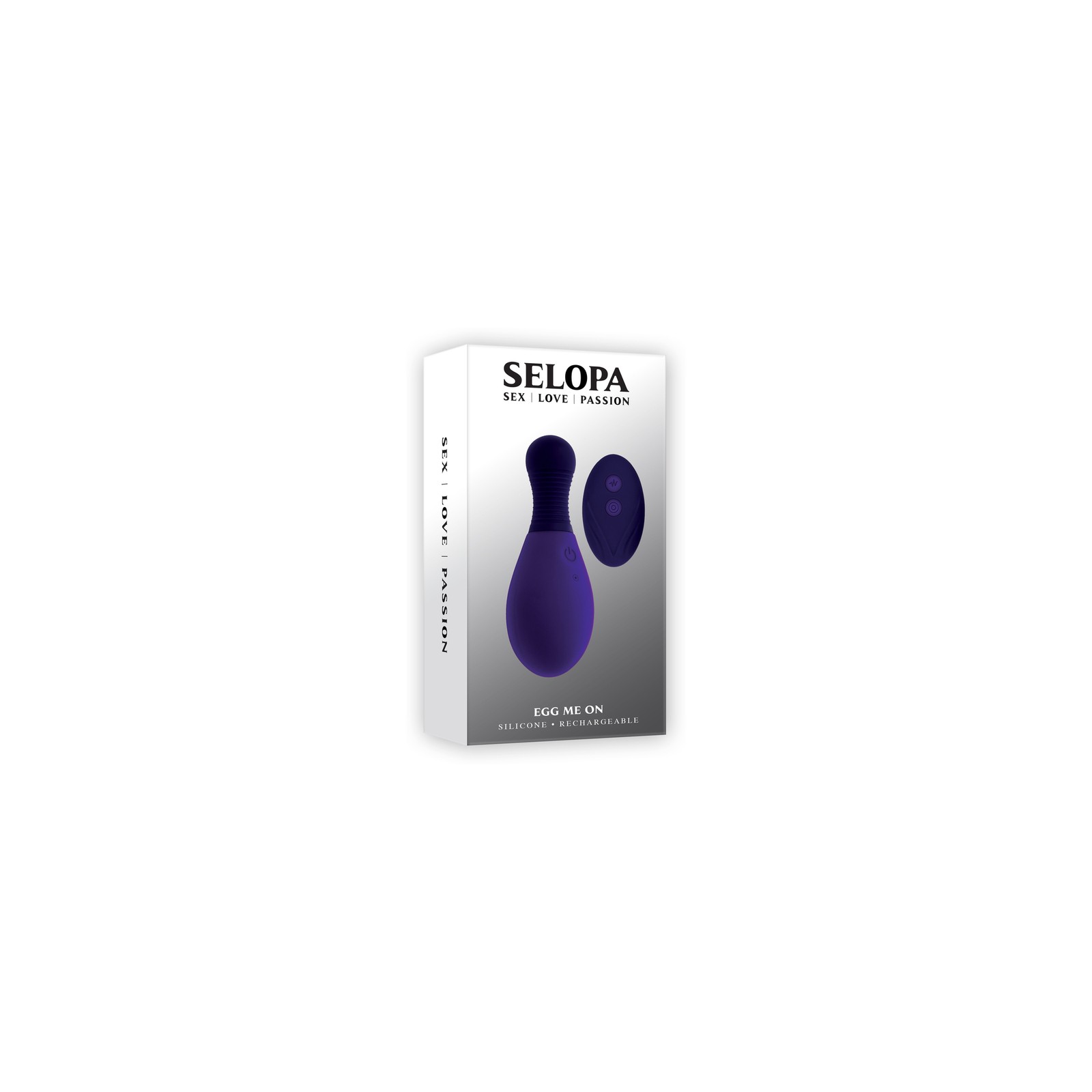 Selopa Rechargeable Remote-Control Vibrating Egg Silicone Purple