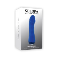 Vibrador Selopa Banger Recargable de Silicona Azul - Sensaciones Profundas