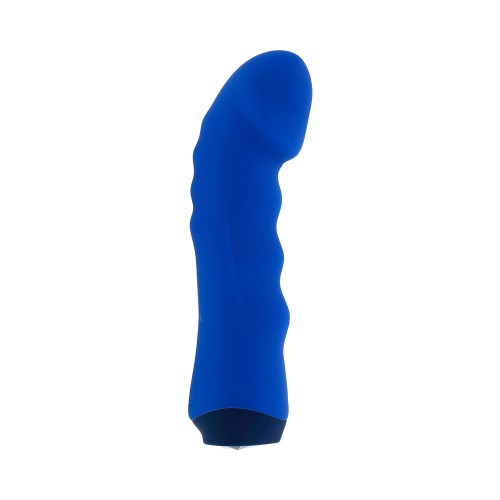 Selopa Rechargeable Silicone Blue Banger Vibrator - Deep Sensations