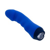 Selopa Rechargeable Silicone Blue Banger Vibrator - Deep Sensations