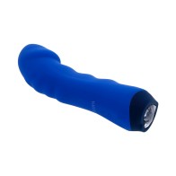 Selopa Rechargeable Silicone Blue Banger Vibrator - Deep Sensations