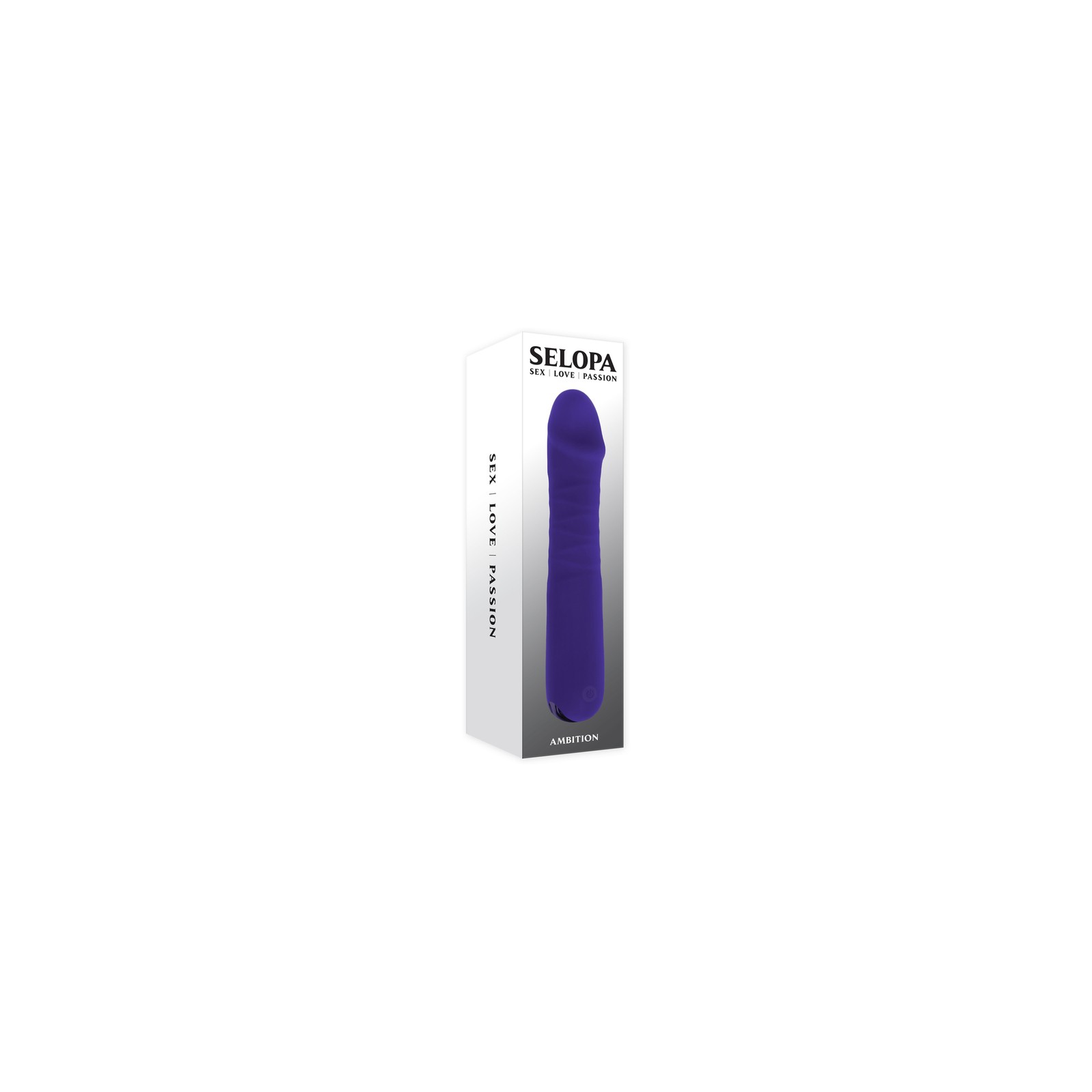 Selopa Ambition Rechargeable Thrusting Vibrator Silicone Purple