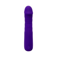 Vibrador Thrusting Recargable Selopa Ambition de Silicona Púrpura