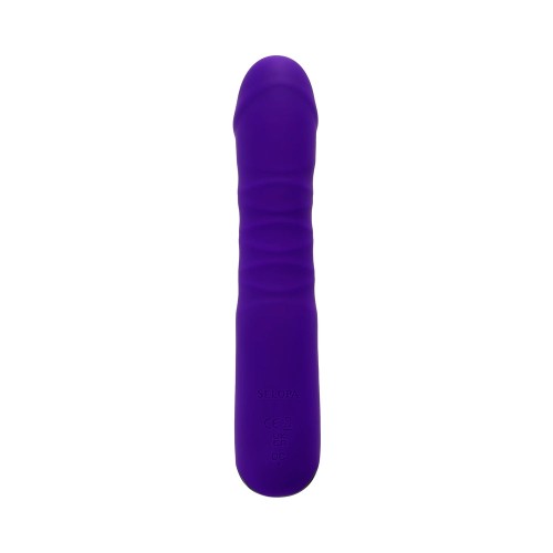 Selopa Ambition Rechargeable Thrusting Vibrator Silicone Purple