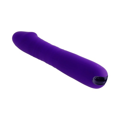 Vibrador Thrusting Recargable Selopa Ambition de Silicona Púrpura