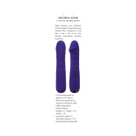 Selopa Ambition Rechargeable Thrusting Vibrator Silicone Purple