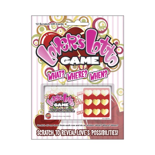 Lovers Lotto Scratch & Play Game for Couples Fun