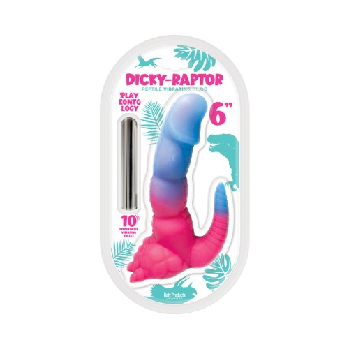 Dildo Vibrador de Silicona Dicky Raptor 6 in.