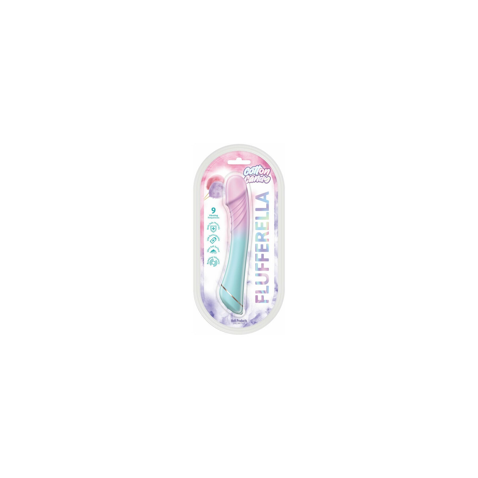 Cotton Candy Flufferella Vibrator with 9 Frequencies