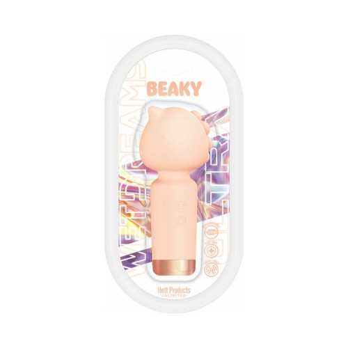 Mini Vibrador Beaky Horned Silicone Wet Dreams Melocotón