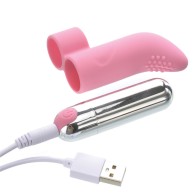 Silicone Rechargeable Finger Vibe for Enhanced Pleasure