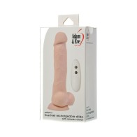 Adam Eve True Feel Rechargeable Dildo with Remote