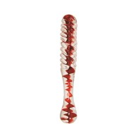 Adam & Eve Eve's Sweetheart Swirl Glass Dildo