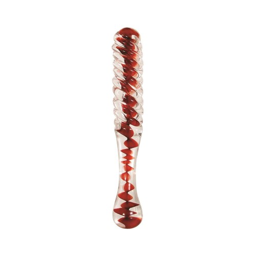 Adam & Eve Eve's Sweetheart Swirl Glass Dildo