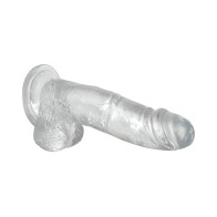 Adam & Eve Crystal Clear Dildo 8" for Lifelike Pleasure