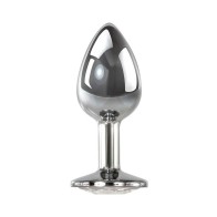 Adam & Eve Clear Gem Medium Anal Plug