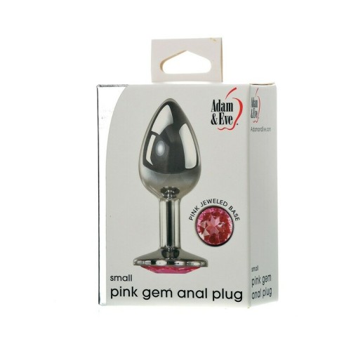 Plug Anal de Gemas Rosas Adam & Eve Pequeño