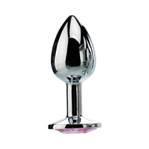 Adam & Eve Medium Pink Gem Anal Plug