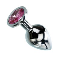 Adam & Eve Medium Pink Gem Anal Plug