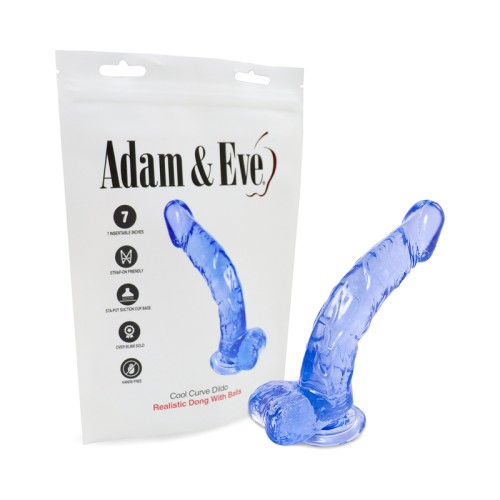 Adam & Eve Cool Curve Jelly Dildo for Targeted Pleasure