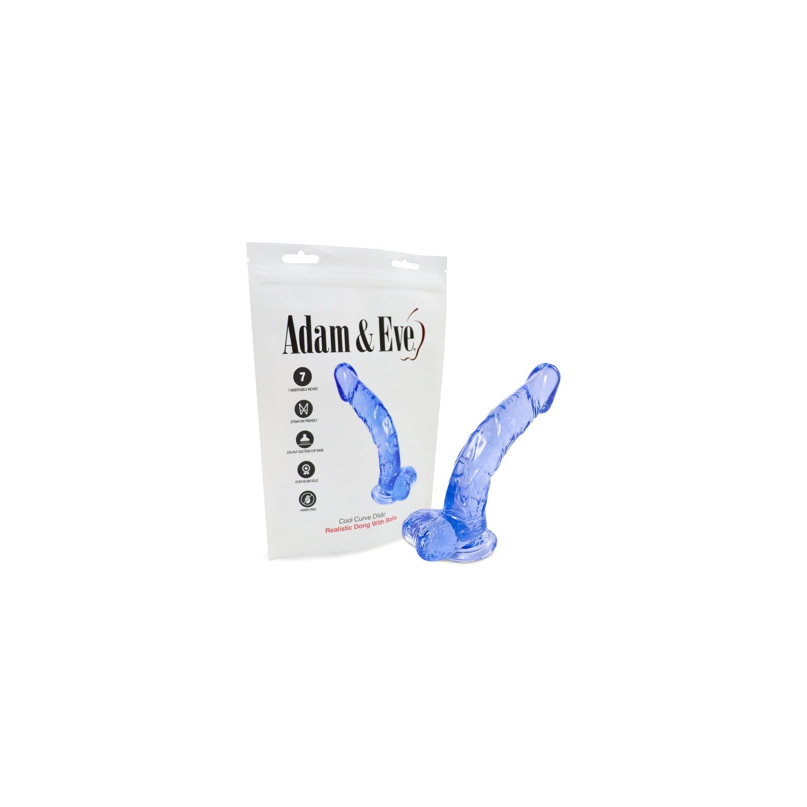 Adam & Eve Cool Curve Jelly Dildo for Targeted Pleasure