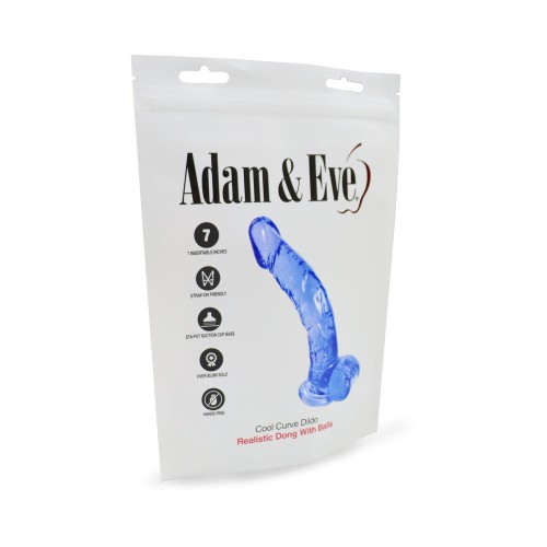 Adam & Eve Cool Curve Jelly Dildo for Targeted Pleasure