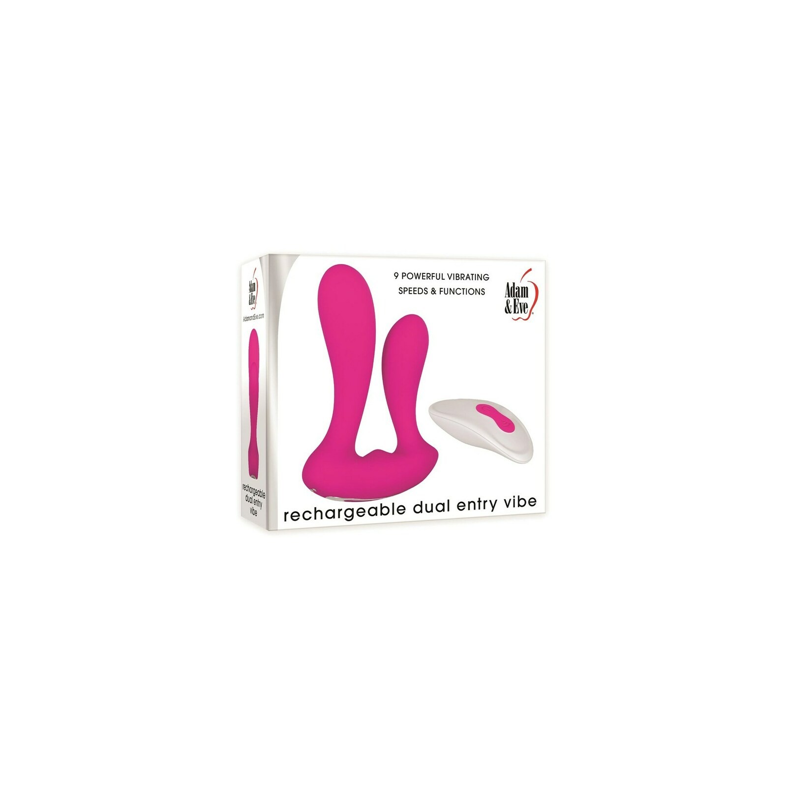 Vibrador de Doble Entrada Adam & Eve con Control Remoto - Doble Placer