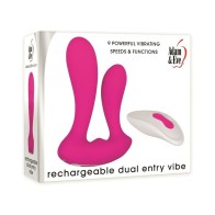 Vibrador de Doble Entrada Adam & Eve con Control Remoto - Doble Placer