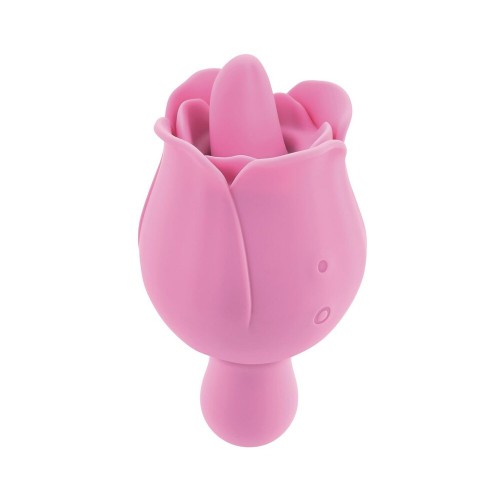 Vibrador Rosa Eve's con Lengüeta Flicking