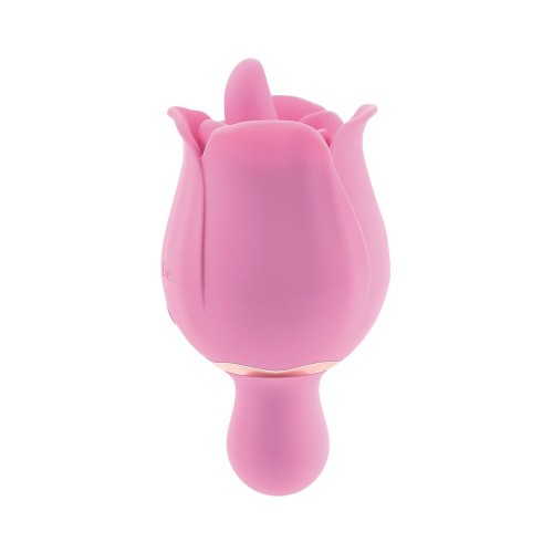 Vibrador Rosa Eve's con Lengüeta Flicking