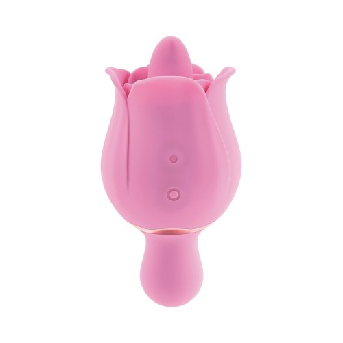 Vibrador Rosa Eve's con Lengüeta Flicking