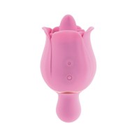 Vibrador Rosa Eve's con Lengüeta Flicking