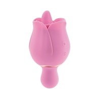 Vibrador Rosa Eve's con Lengüeta Flicking