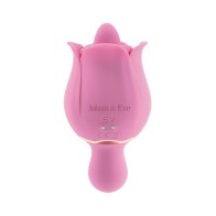 Vibrador Rosa Eve's con Lengüeta Flicking