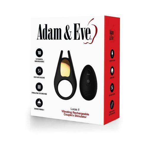 Adam & Eve Lucas II Estimulador Recargable para Parejas