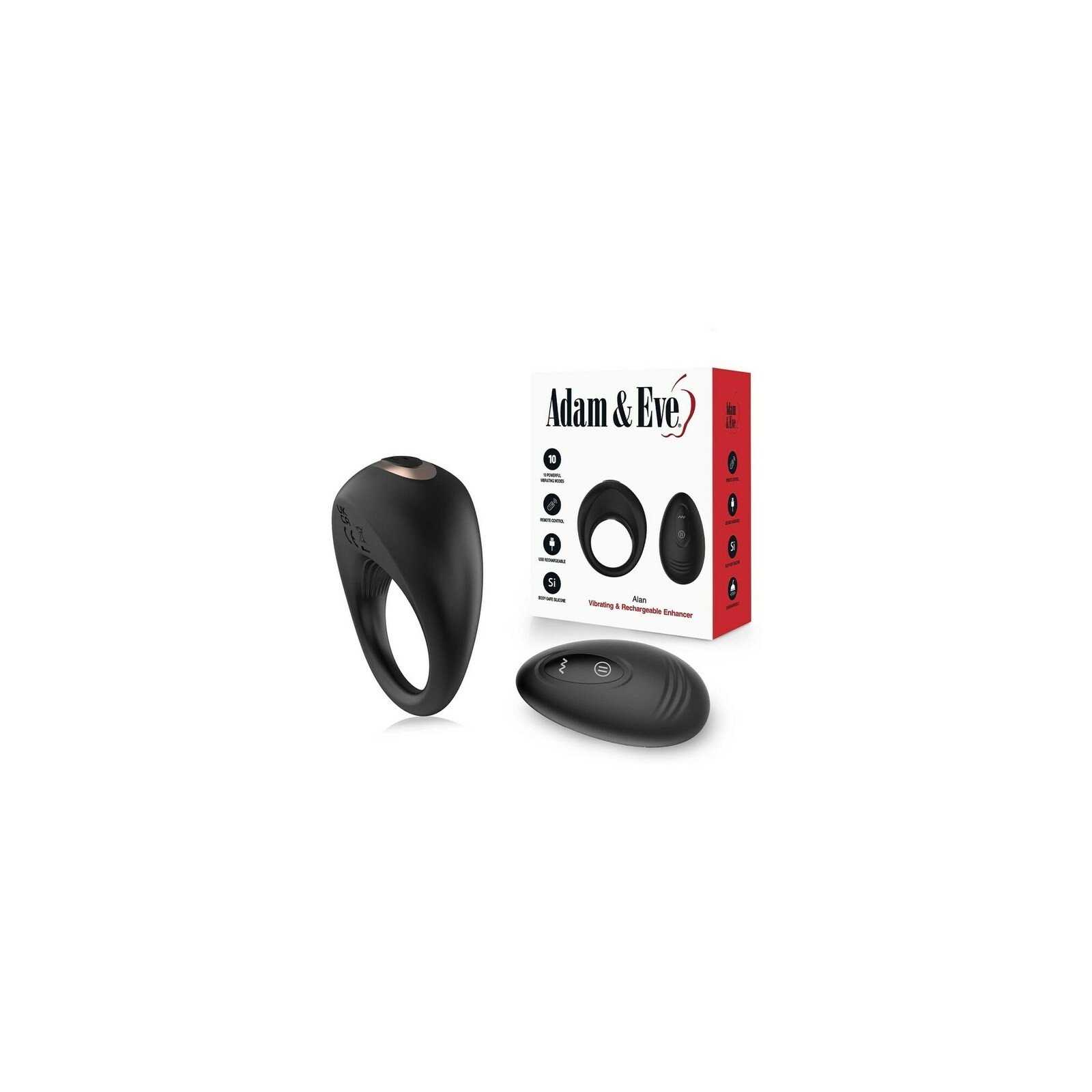 Adam & Eve Alan Rechargeable Vibrating Penis Ring