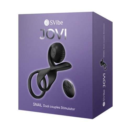 Anillo para Parejas SVibe JOVI Negro - Dispositivo de Placer Pareja