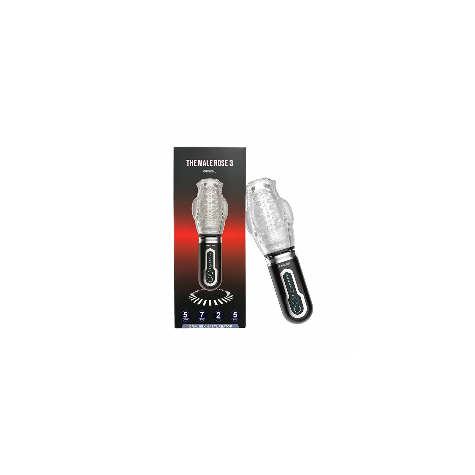 The Male Rose 3 Rechargeable Oral Masturbator