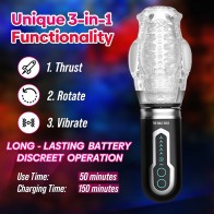 The Male Rose 3 Rechargeable Oral Masturbator