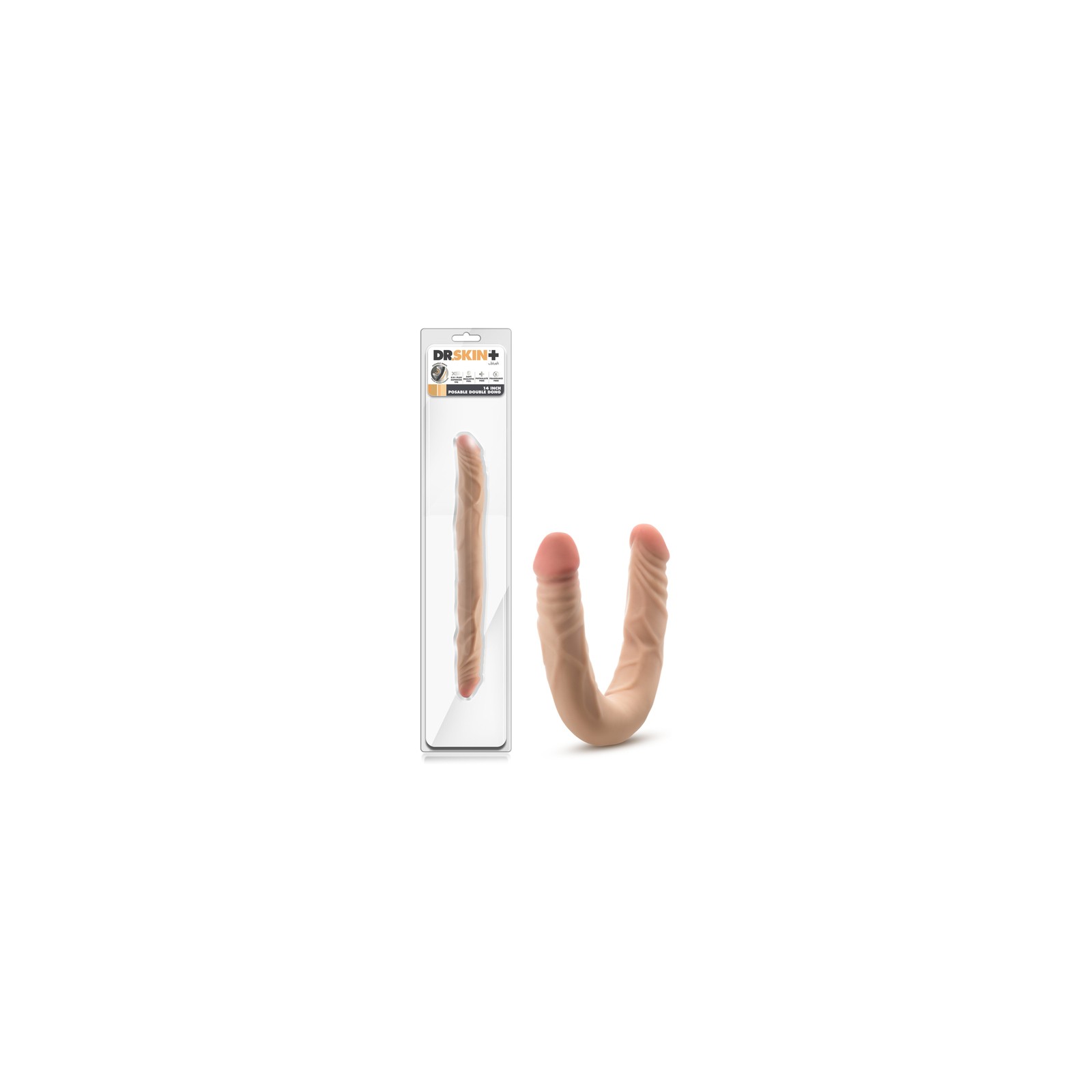 Dr. Skin Plus 14 inch Posable Double Dong