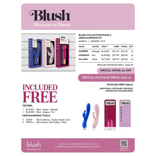 Kit de Merchandising Fase 3 Blush Collection