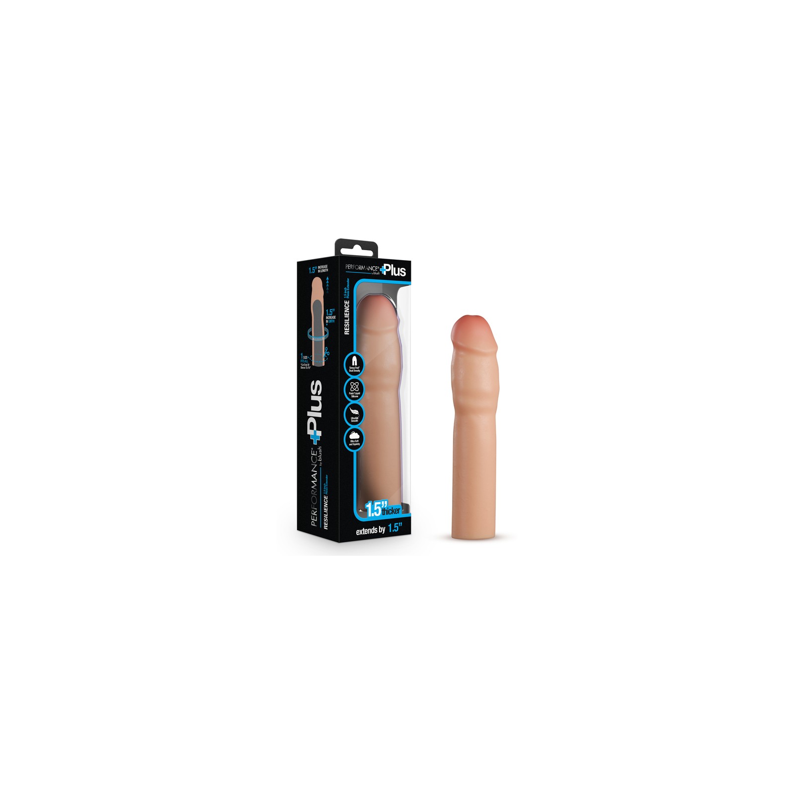 Extensor de Pene de Silicona Performance Plus Beige