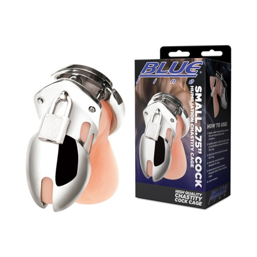 Blue Line Small Cock Humiliation Chastity Cage 2.75 in