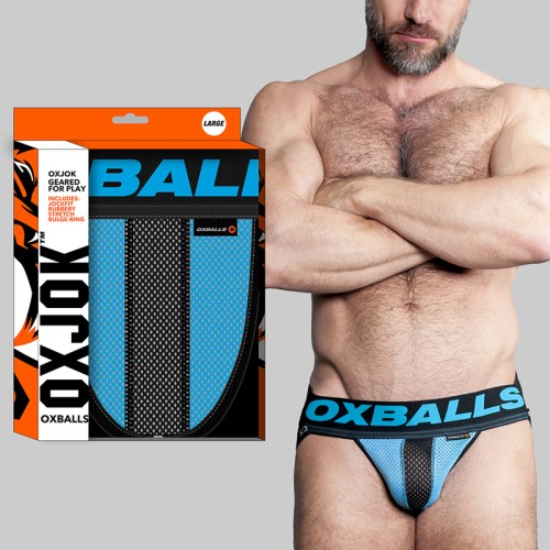 Jockstrap Oxjok Airmesh Azul Claro