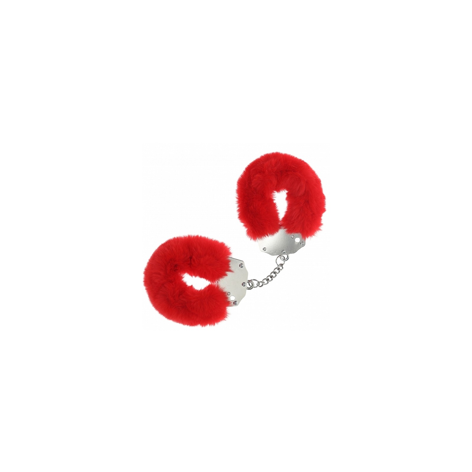 Ouch! Heavy-Duty Fluffy Handcuffs - Red Fun