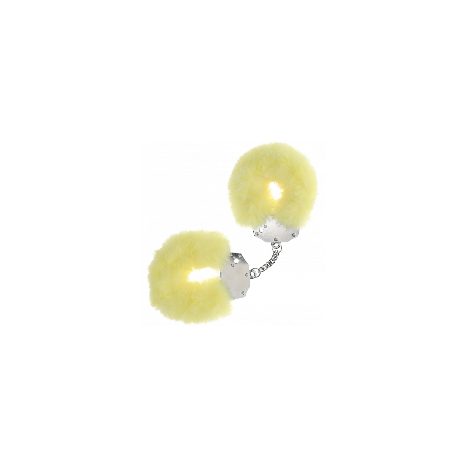 Ouch Heavy-Duty Fluffy Handcuffs Yellow