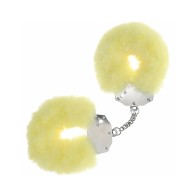 Ouch Heavy-Duty Fluffy Handcuffs Yellow