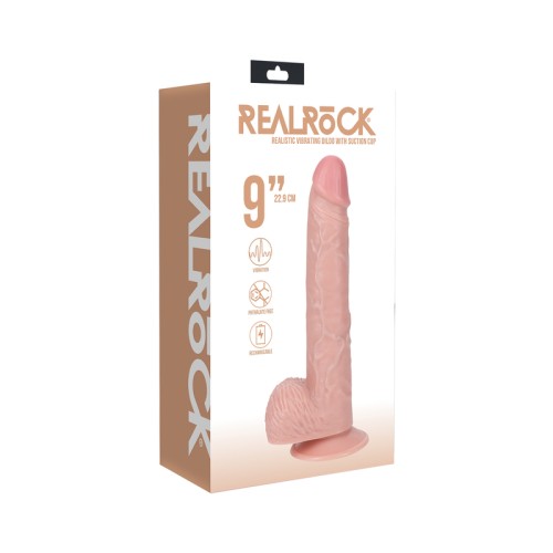 Pene Vibrador Realista de 9 Pulgadas con Testículos