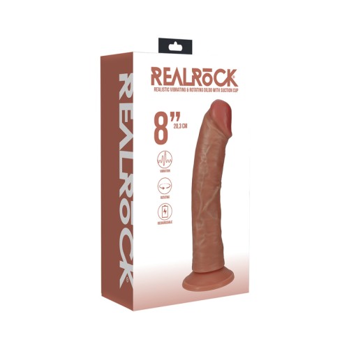 Dildo Vibrante y Rotativo RealRock de 8 in.