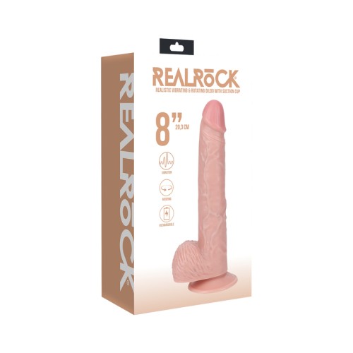 Pene Vibrante y Rotatorio RealRock de 8 in. - Placer Realista